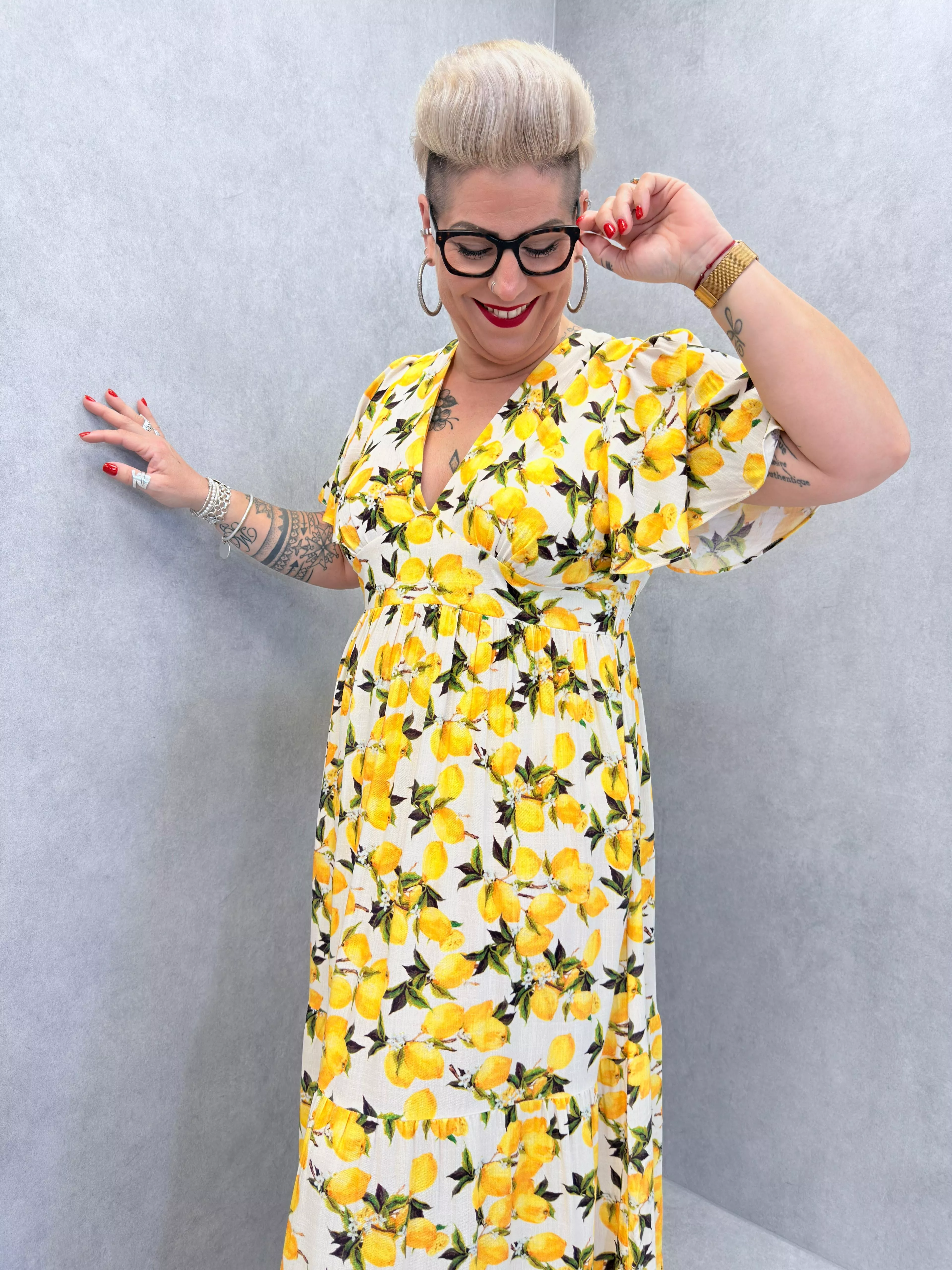 ROBE LEMON – IN APRIL 1986 – GRANDE TAILLE 46–50