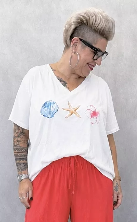 T-SHIRT HAWAI – GRANDE TAILLE 46–50