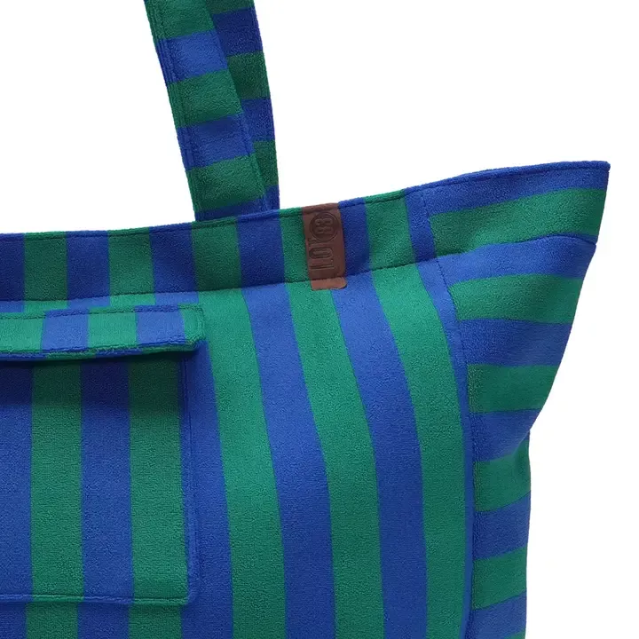 BEACH BAG RAYÉ BLEU & VERT – LOT 83