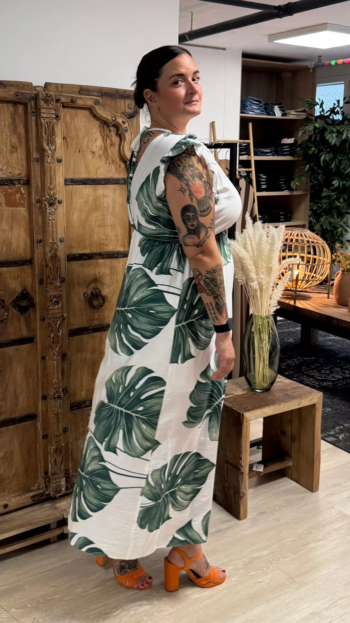 ROBE XENIA MONSTERA – MAËLLE – GRANDE TAILLE 42–50