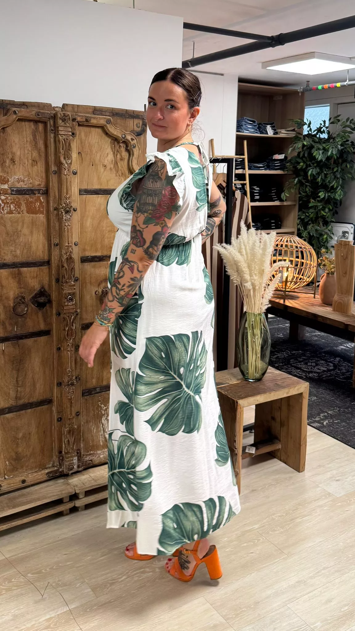 ROBE XENIA MONSTERA – MAËLLE – GRANDE TAILLE 42–50