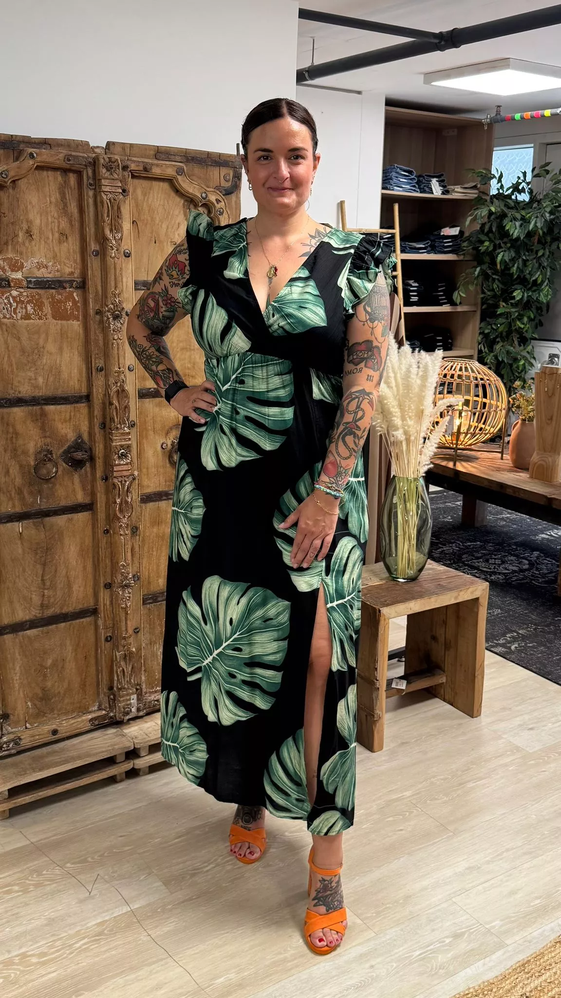ROBE XENIA MONSTERA – MAËLLE – GRANDE TAILLE 42–50