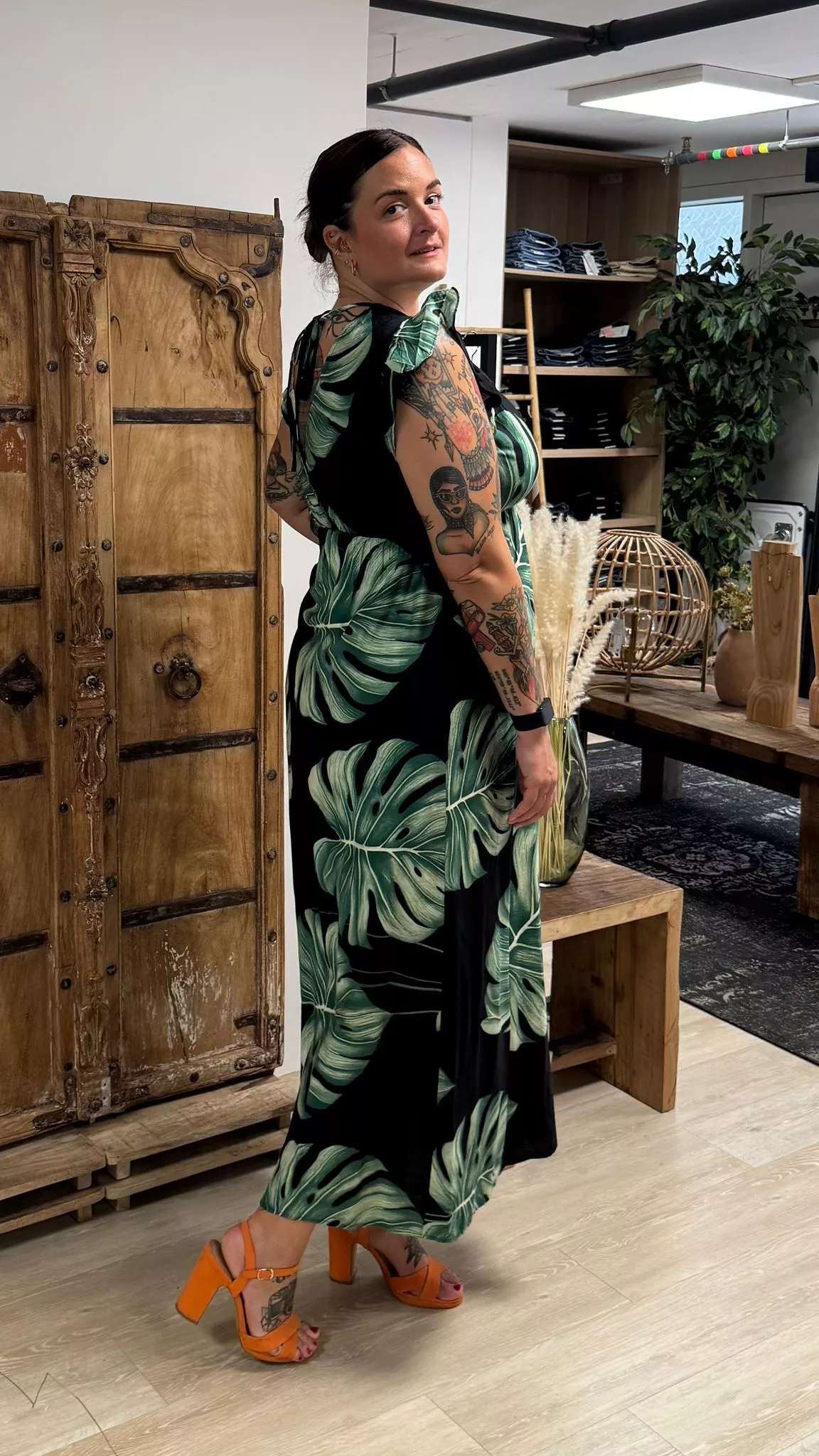 ROBE XENIA MONSTERA – MAËLLE – GRANDE TAILLE 42–50