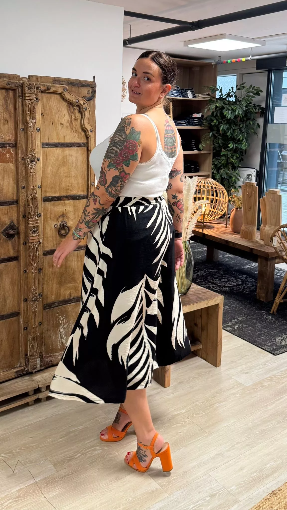 JUPE CULOTTE THALIA – GRANDE TAILLE 42–50