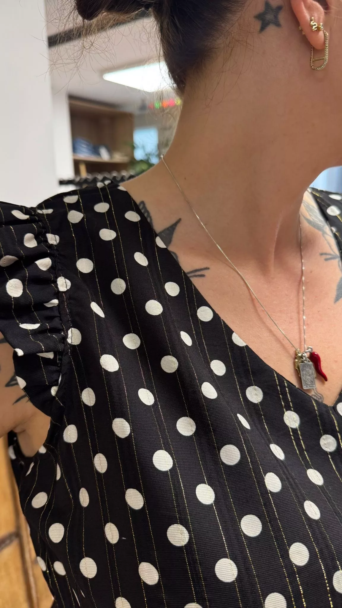 TOP ISABELLA À POIS – GRANDE TAILLE 42–50