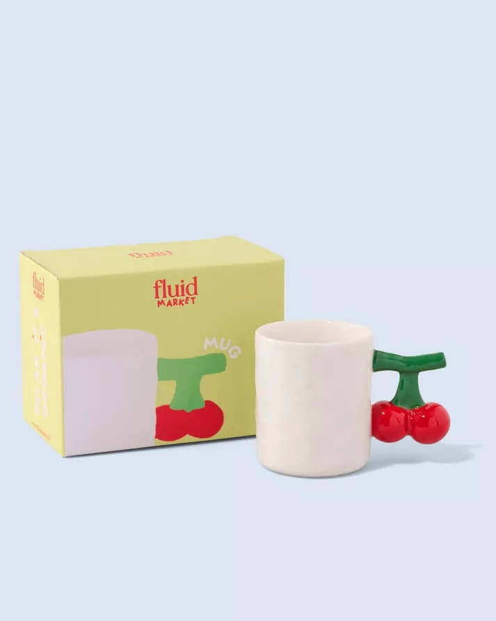 MUG CÉRAMIQUE CERISE – FLUID MARKET