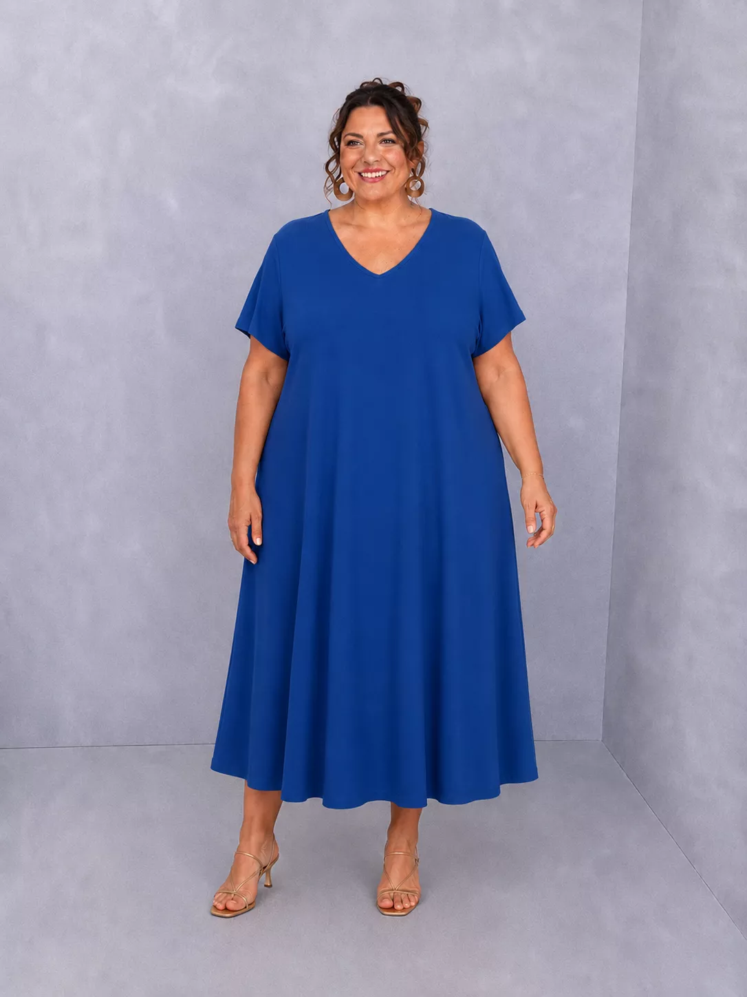ROBE DE PLAGE EN VISCOSE – GRANDE TAILLE 50–54