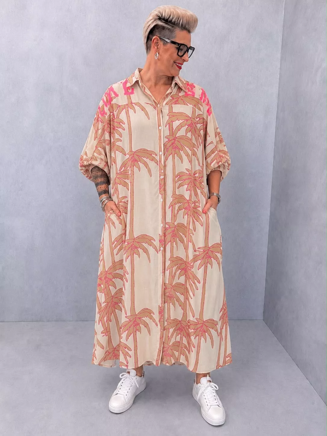 ROBE SIDONIE – GOLD & SILVER – GRANDE TAILLE 48–52