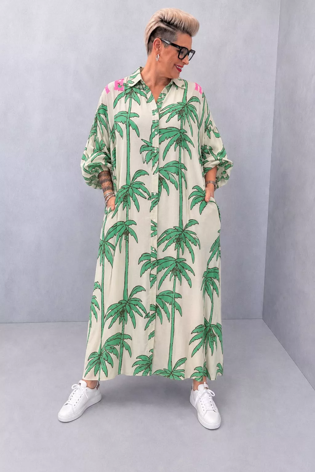 ROBE SIDONIE – GOLD & SILVER – GRANDE TAILLE 48–52