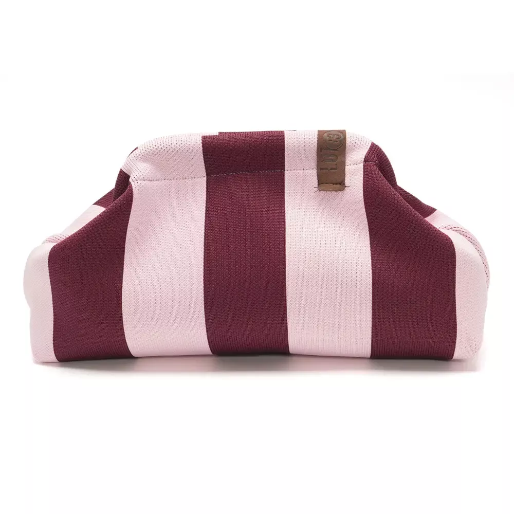 TROUSSE EMMA RAYÉE ROSE & BORDEAUX – LOT 83