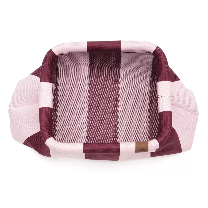 TROUSSE EMMA RAYÉE ROSE & BORDEAUX – LOT 83