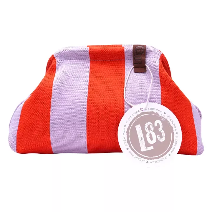 TROUSSE EMMA RAYÉE LILAS CLAIR & ORANGE – LOT 83
