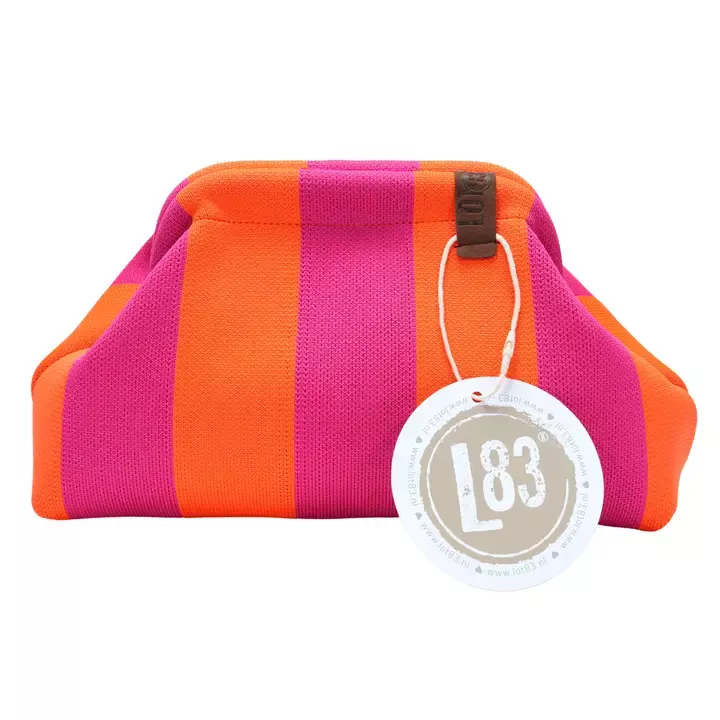 03 TROUSSE EMMA RAYÉE ORANGE & FUCHSIA – LOT 83