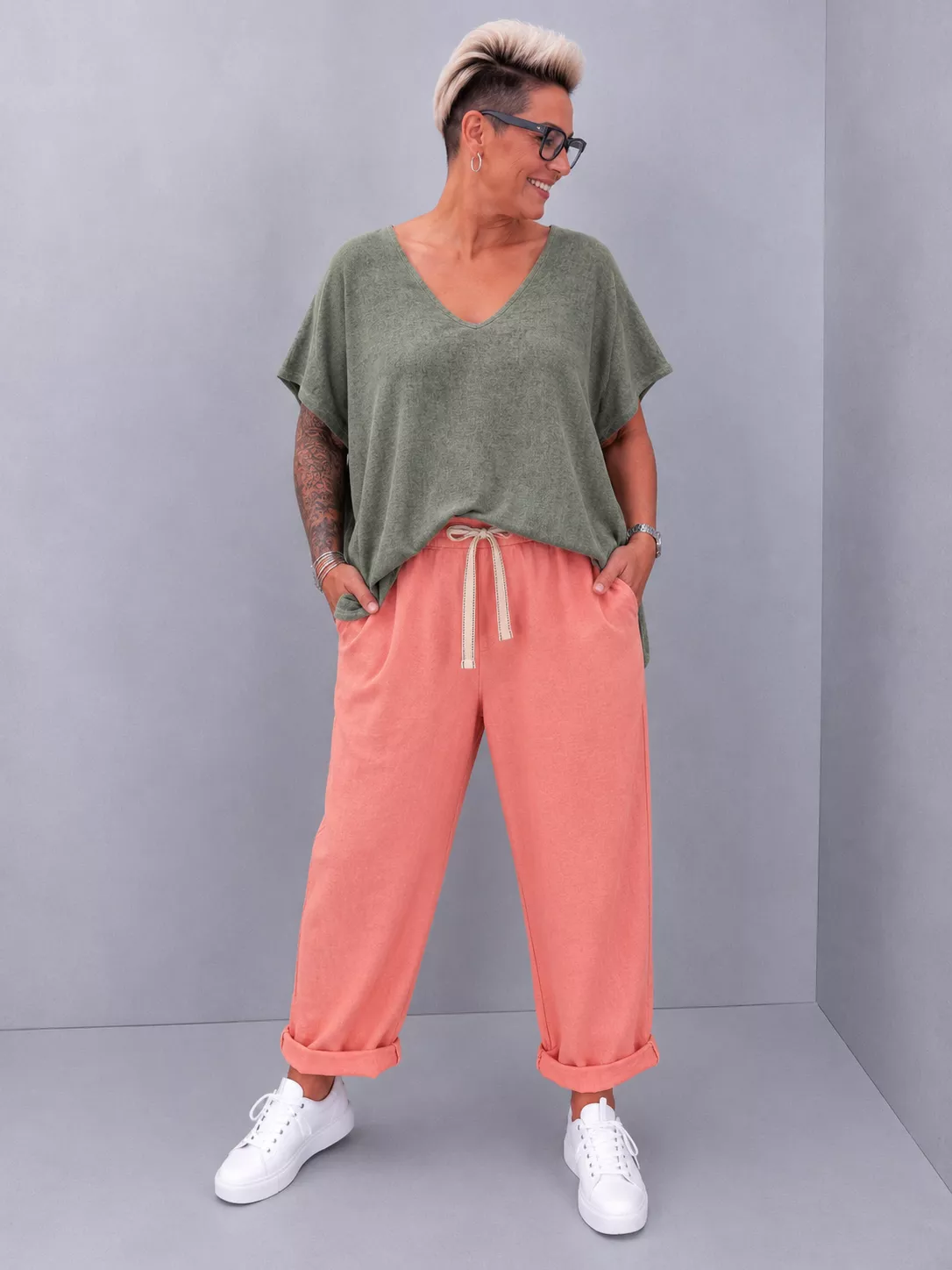 TUNIQUE KEA – COTON & LIN – GRANDE TAILLE 46–54
