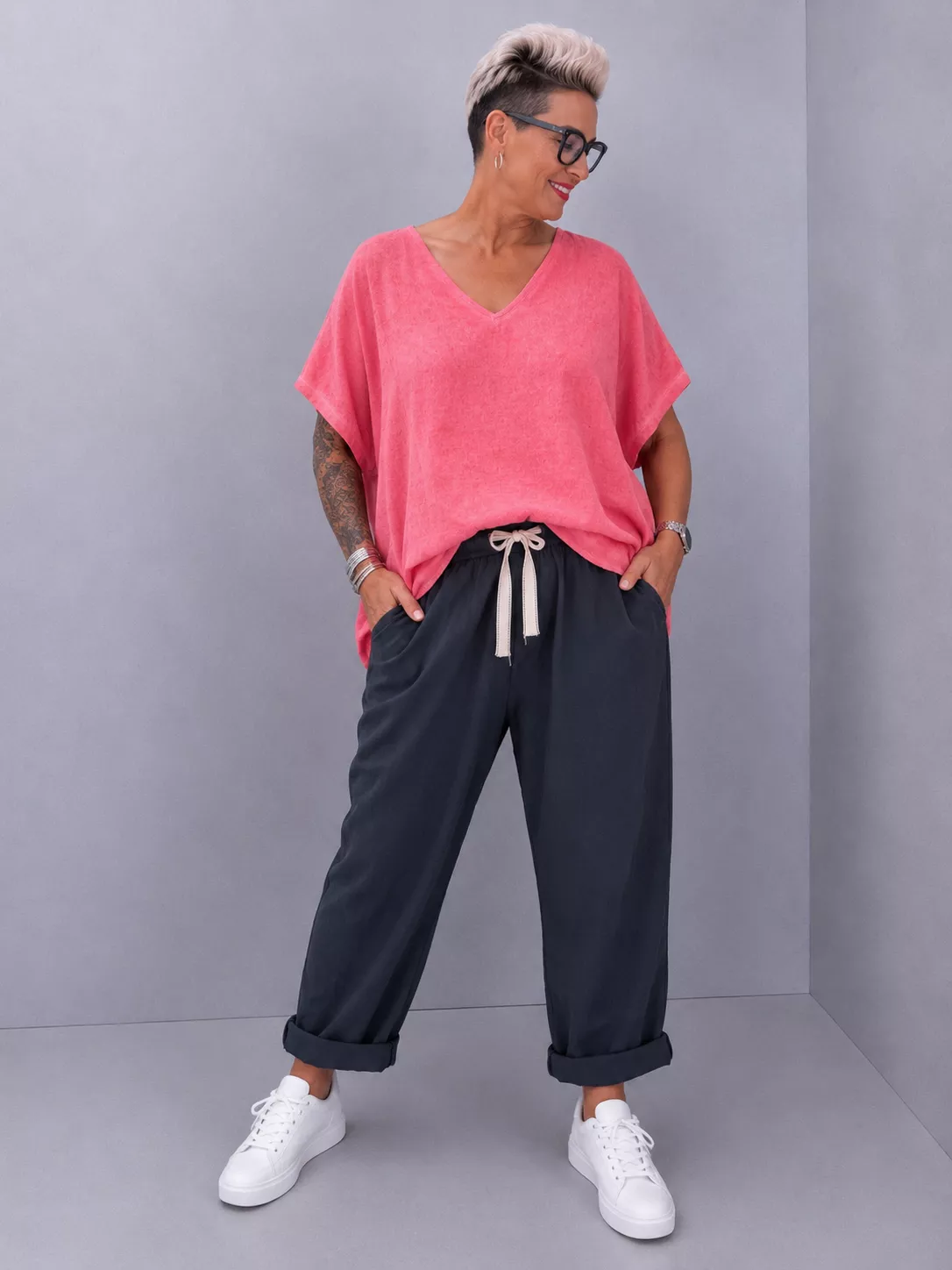 TUNIQUE KEA – COTON & LIN – GRANDE TAILLE 46–54