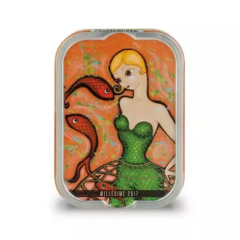 SARDINES MILLÉSIMÉES 2017 – CORALIE JOULIN – POIDS TOTAL NET 115 G – LA PERLE DES DIEUX 1887