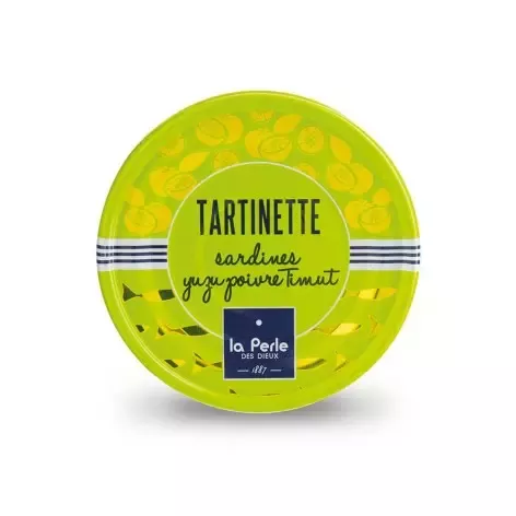 TARTINETTE DE SARDINES AU YUZU ET AU POIVRE DE TIMUT – POIDS TOTAL NET 80 G – LA PERLE DES DIEUX 1887