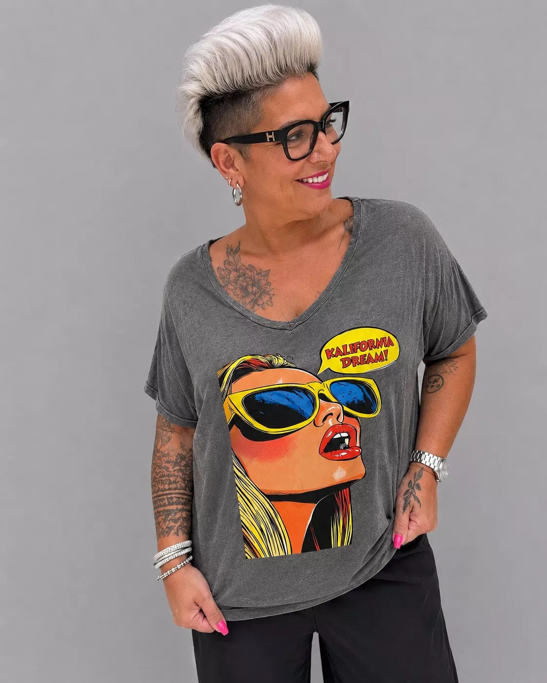 T-SHIRT – KALIFORNIA DREAM – GRANDE TAILLE 44–46