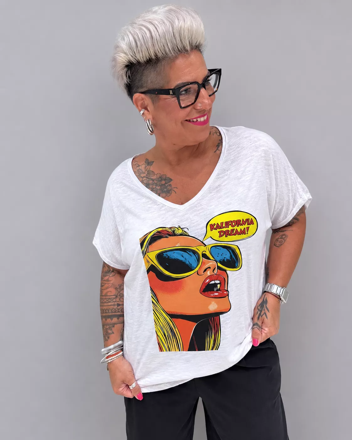 T-SHIRT – KALIFORNIA DREAM – GRANDE TAILLE 44–46