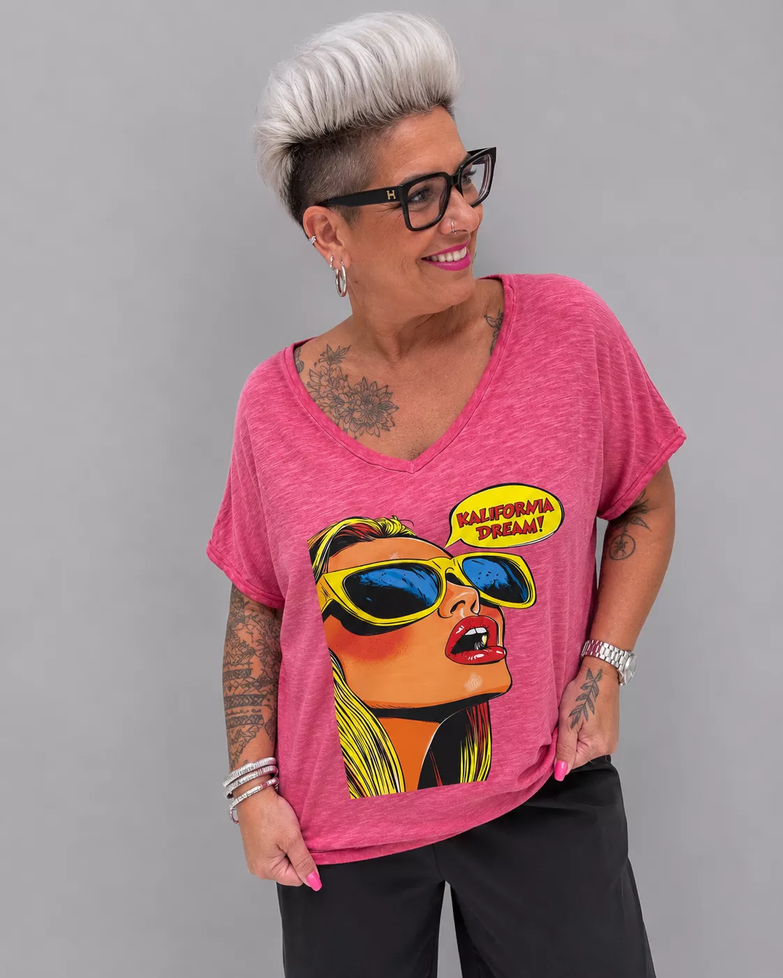 T-SHIRT – KALIFORNIA DREAM – GRANDE TAILLE 44–46