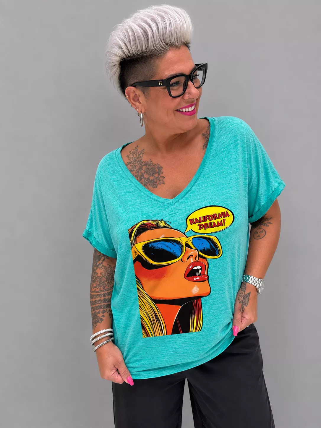 T-SHIRT – KALIFORNIA DREAM – GRANDE TAILLE 44–46
