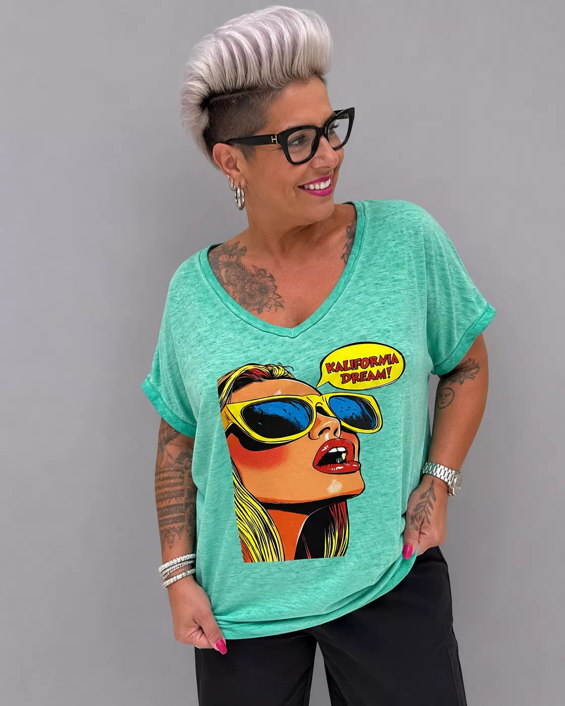 T-SHIRT – KALIFORNIA DREAM – GRANDE TAILLE 44–46