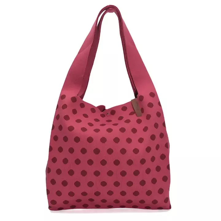 SHOPPER LOÏS – LOT 83 – FRAMBOISE & BORDEAUX À POIS