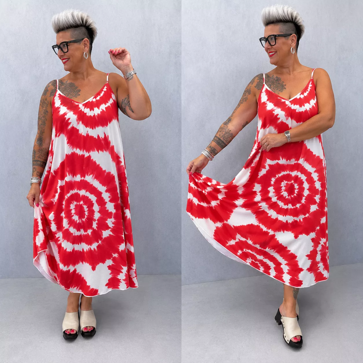 ROBE TIE & DYE – GRANDE TAILLE 46–48