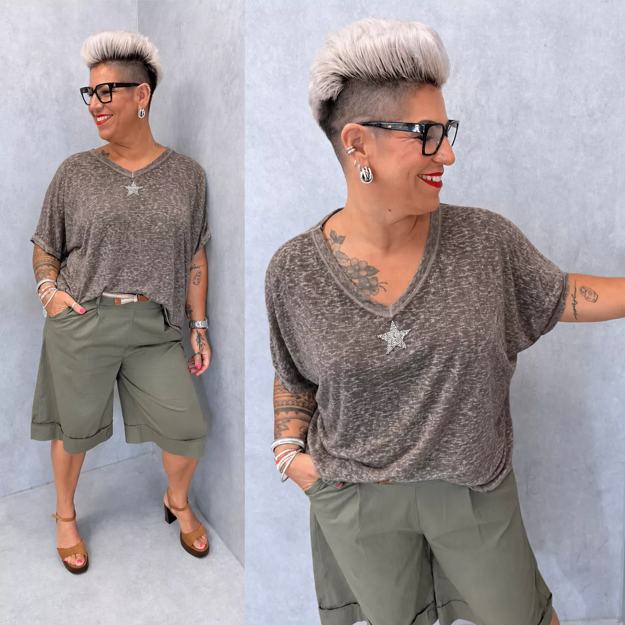 T-SHIRT TRICOT FIN SOFIA – GRANDE TAILLE 46–50