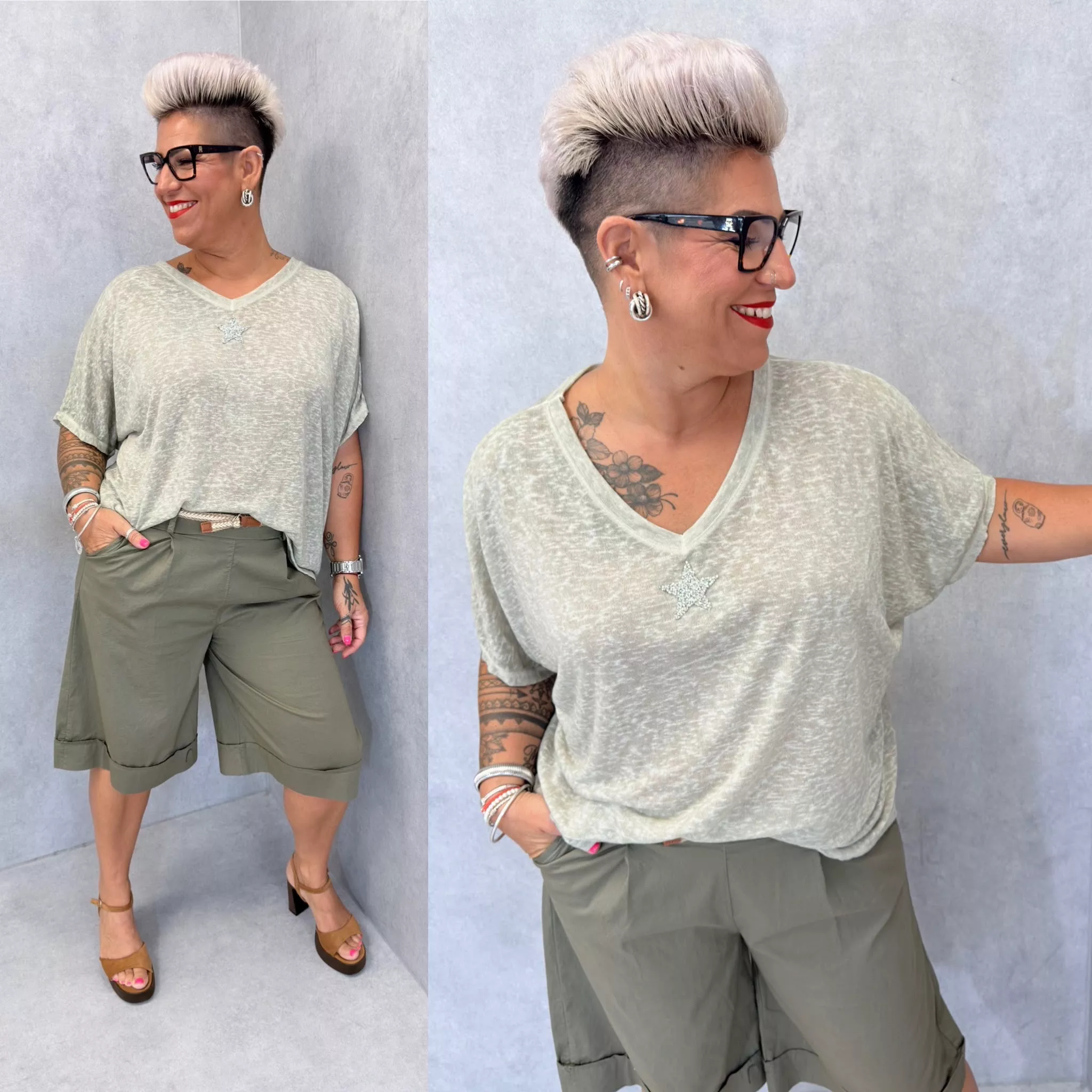 T-SHIRT TRICOT FIN SOFIA – GRANDE TAILLE 46–50