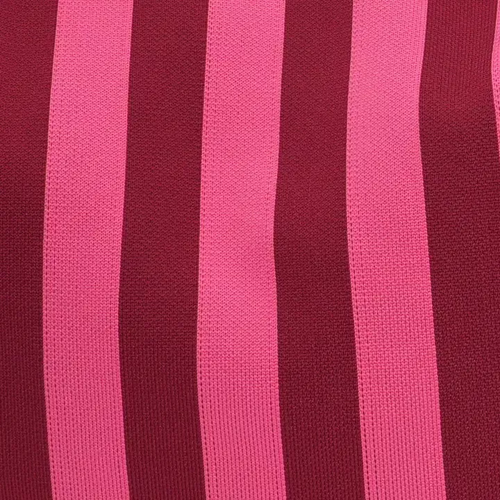 SHOPPER LOÏS ROSE ET BORDEAUX À RAYURES – LOT 83