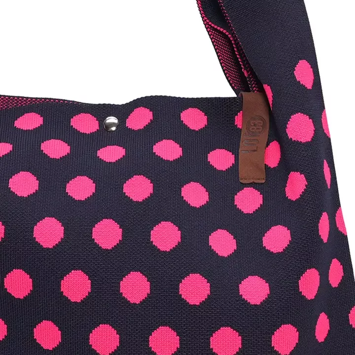 SHOPPER LOÏS MARINE À POIS FUCHSIA – LOT 83