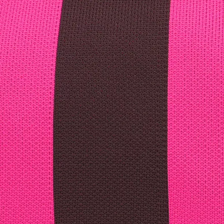 POCHETTE EMMA FUCHSIA À LARGES RAYURES CONTRASTÉES – LOT 83