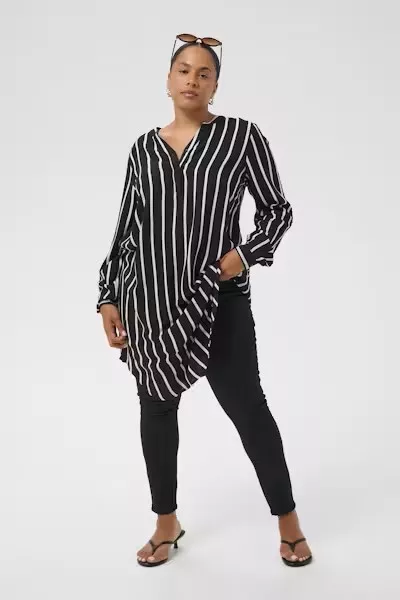 TUNIQUE LONGUE MILANA - KAFFE CURVE - GRANDE TAILLE 46-52