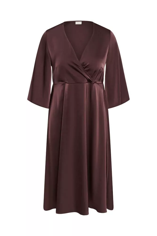 ROBE MIDI GUNHILDA - KAFFE CURVE - GRANDE TAILLE 44-52