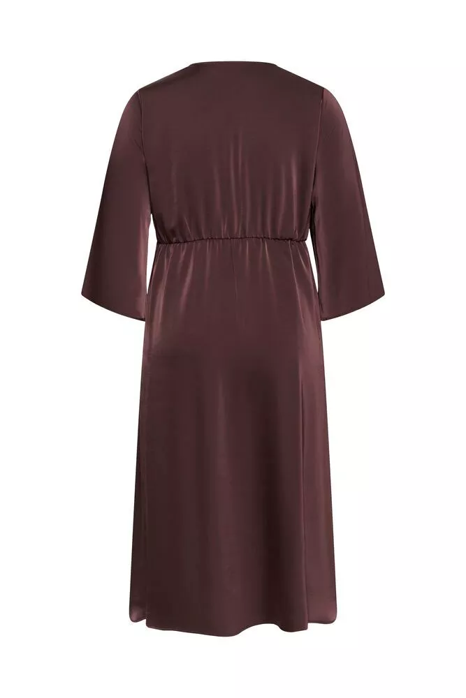 ROBE MIDI GUNHILDA - KAFFE CURVE - GRANDE TAILLE 44-52