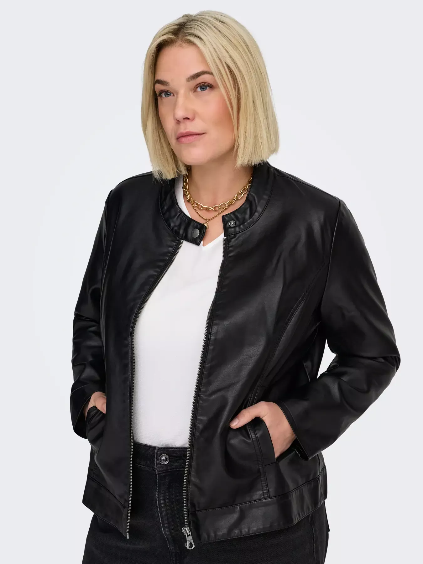 VESTE SIMILI JACKIE – ONLY CARMAKOMA – GRANDE TAILLE 42–54