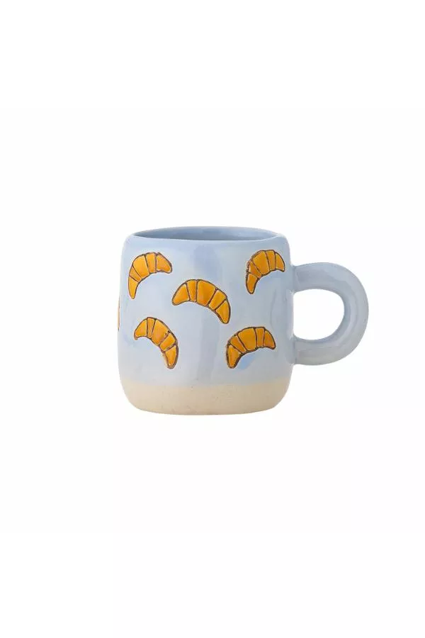 TASSE MILLIE EN GRÈS – BLEUE À CROISSANTS – BLOOMINGVILLE MINI