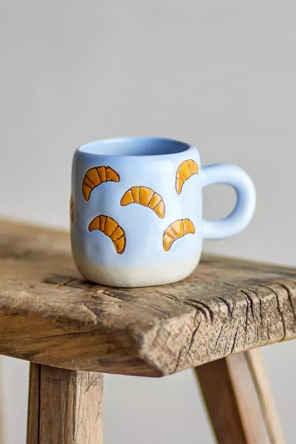 TASSE MILLIE EN GRÈS – BLEUE À CROISSANTS – BLOOMINGVILLE MINI