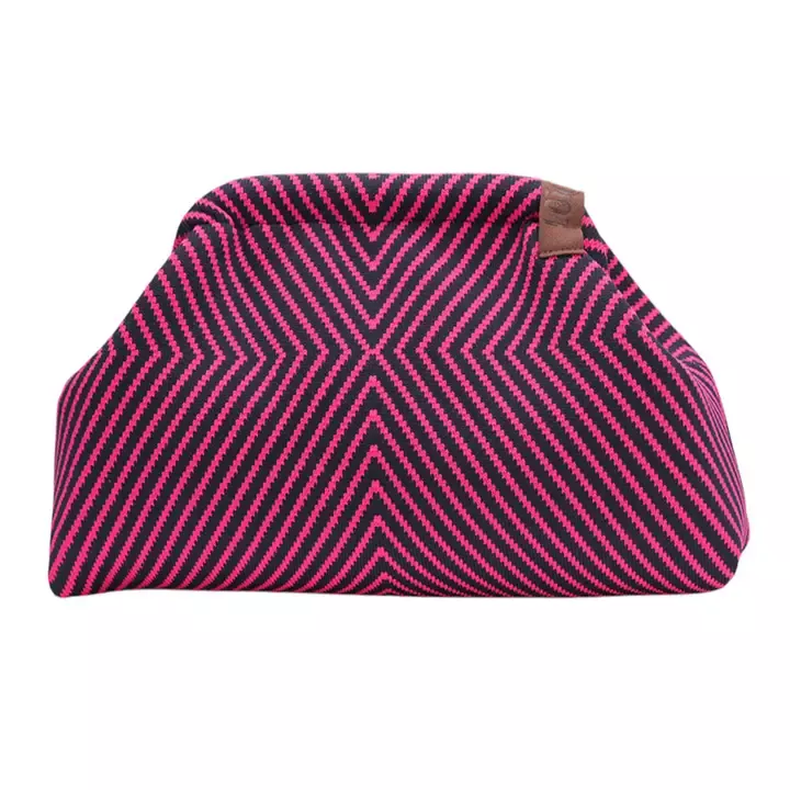 POCHETTE EMMA – FUCHSIA UND DUNKELBLAU – LOT 83