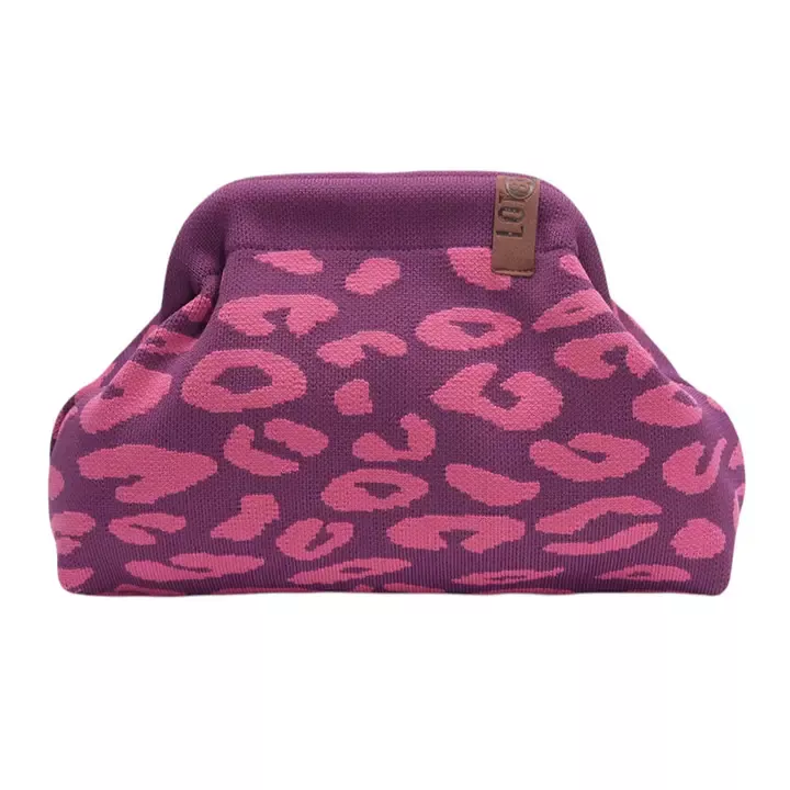 POCHETTE EMMA – ROSE ET PRUNE – LOT 83