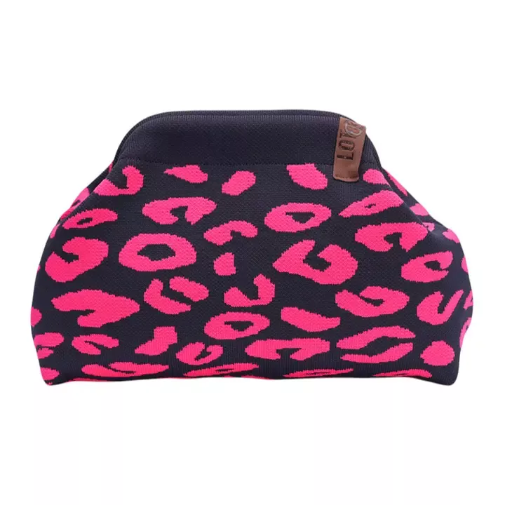 POCHETTE EMMA – FUCHSIA UND DUNKELBLAU – LOT 83
