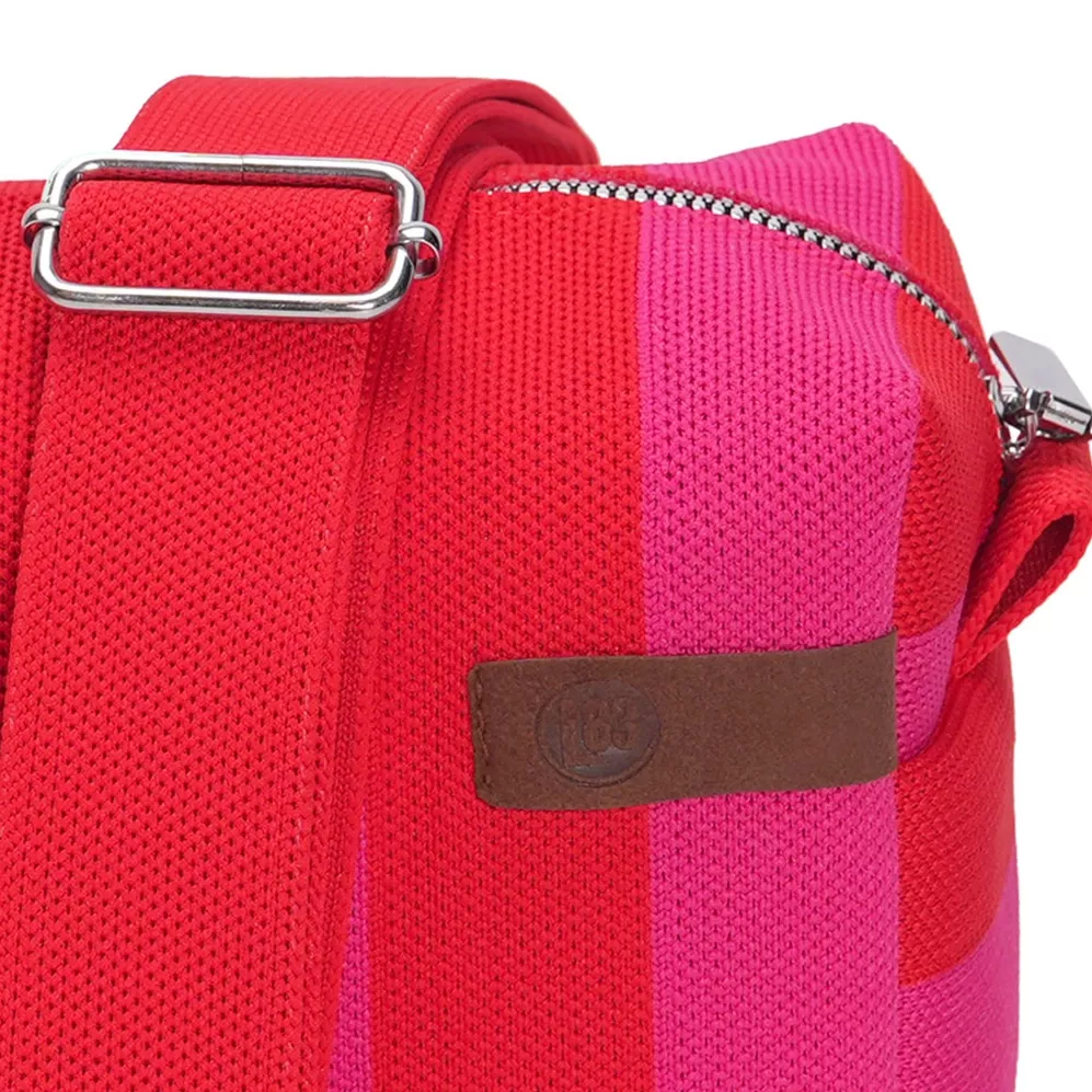 UMHÄNGETASCHE MEGAN – ROT UND FUCHSIA – LOT 83