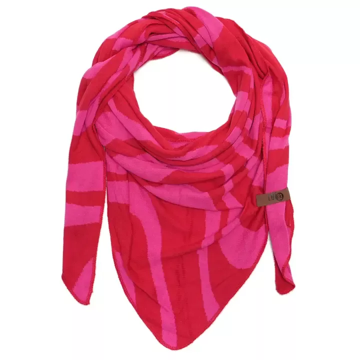 DREIECKSTUCH ZIGGY – ROT UND FUCHSIA – LOT83