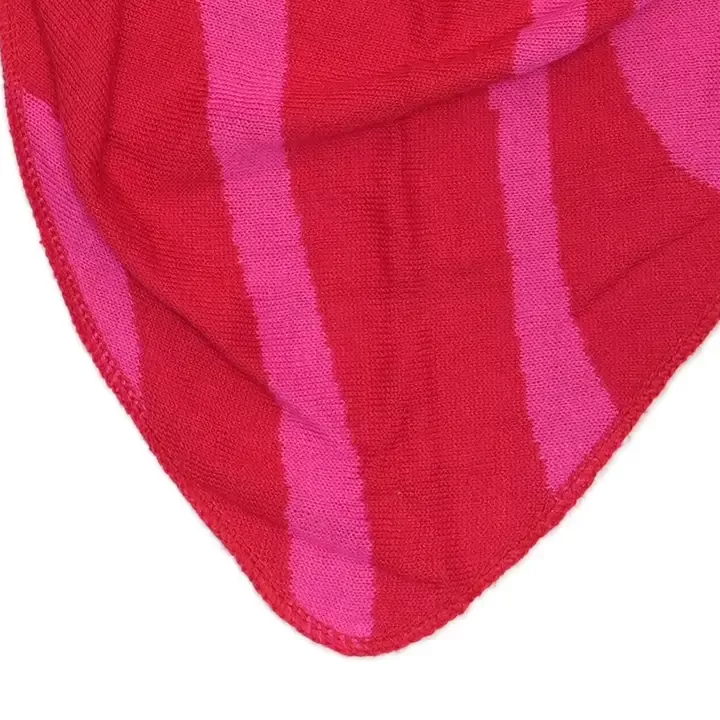 DREIECKSTUCH ZIGGY – ROT UND FUCHSIA – LOT83