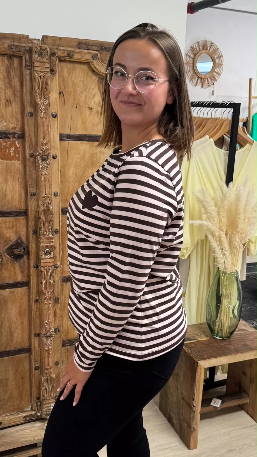 T-SHIRT MANCHES LONGUES AMORE - ONLY CARMAKOMA - GRANDE TAILLE 42-54