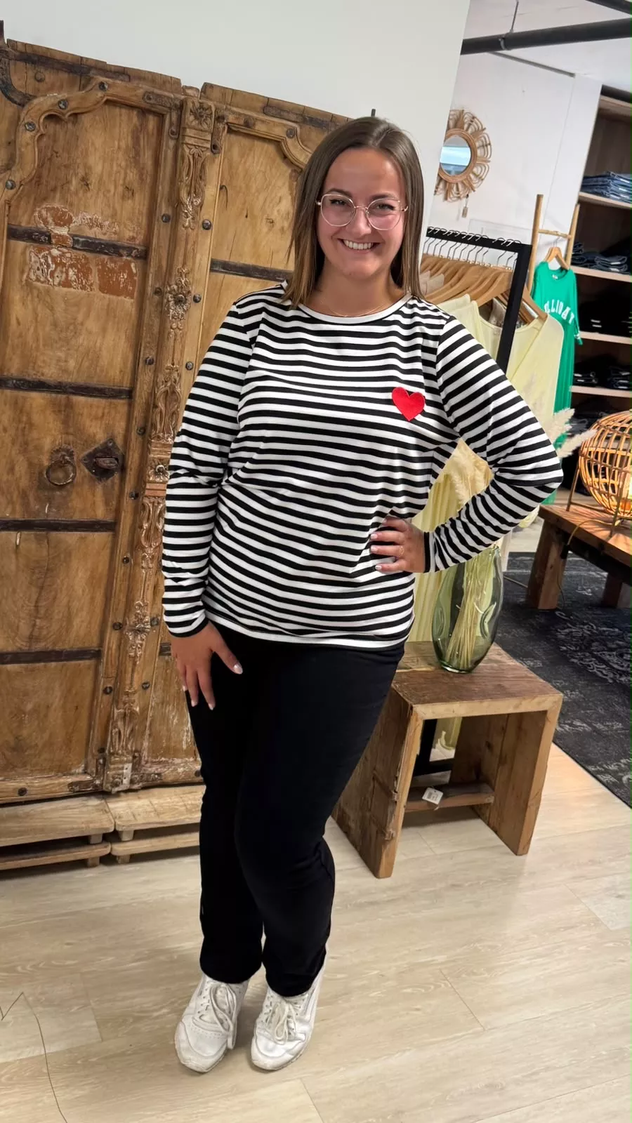 T-SHIRT MANCHES LONGUES AMORE - ONLY CARMAKOMA - GRANDE TAILLE 42-54
