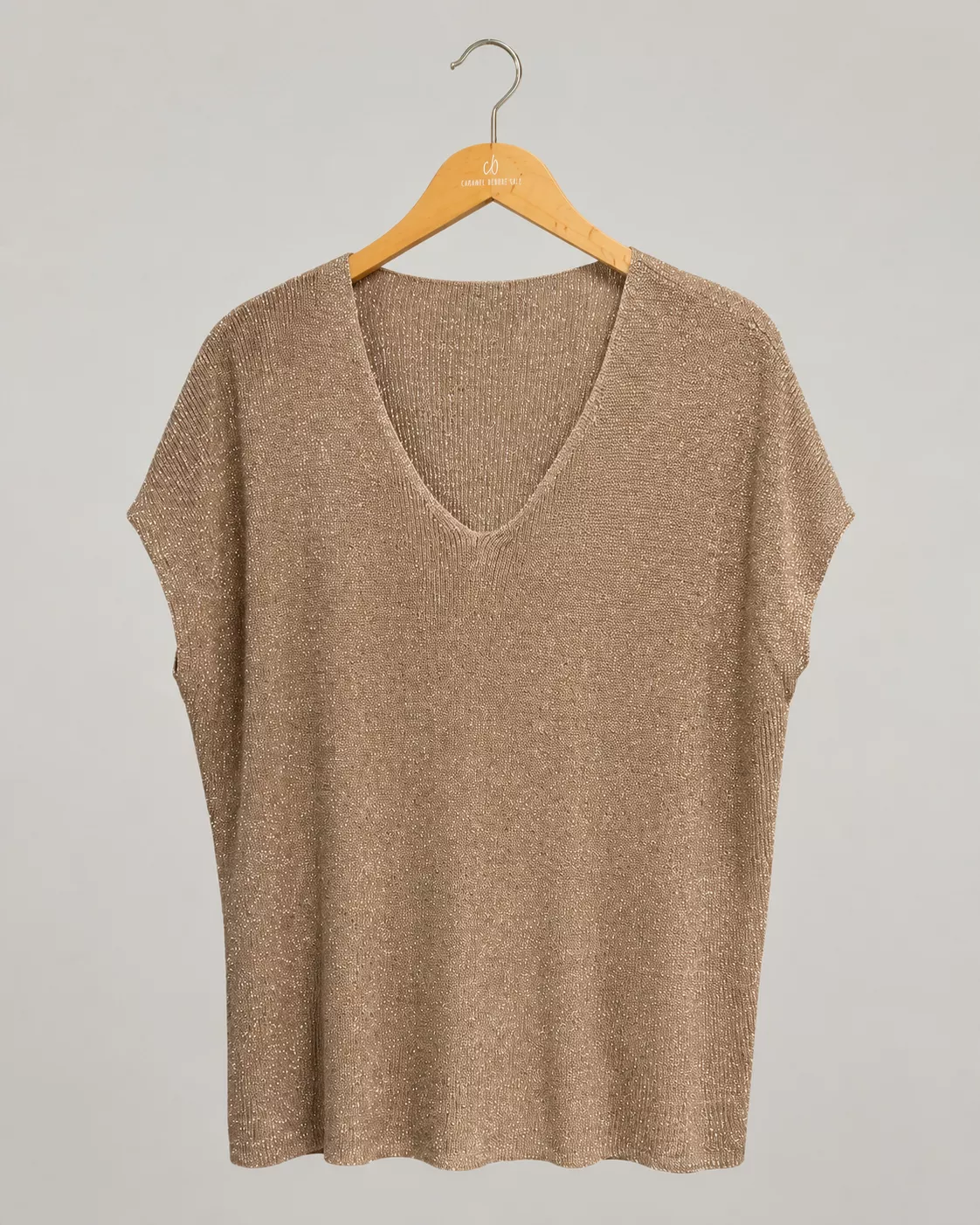 PULL ELLA À MANCHES COURTES - GRANDE TAILLE 44-46
