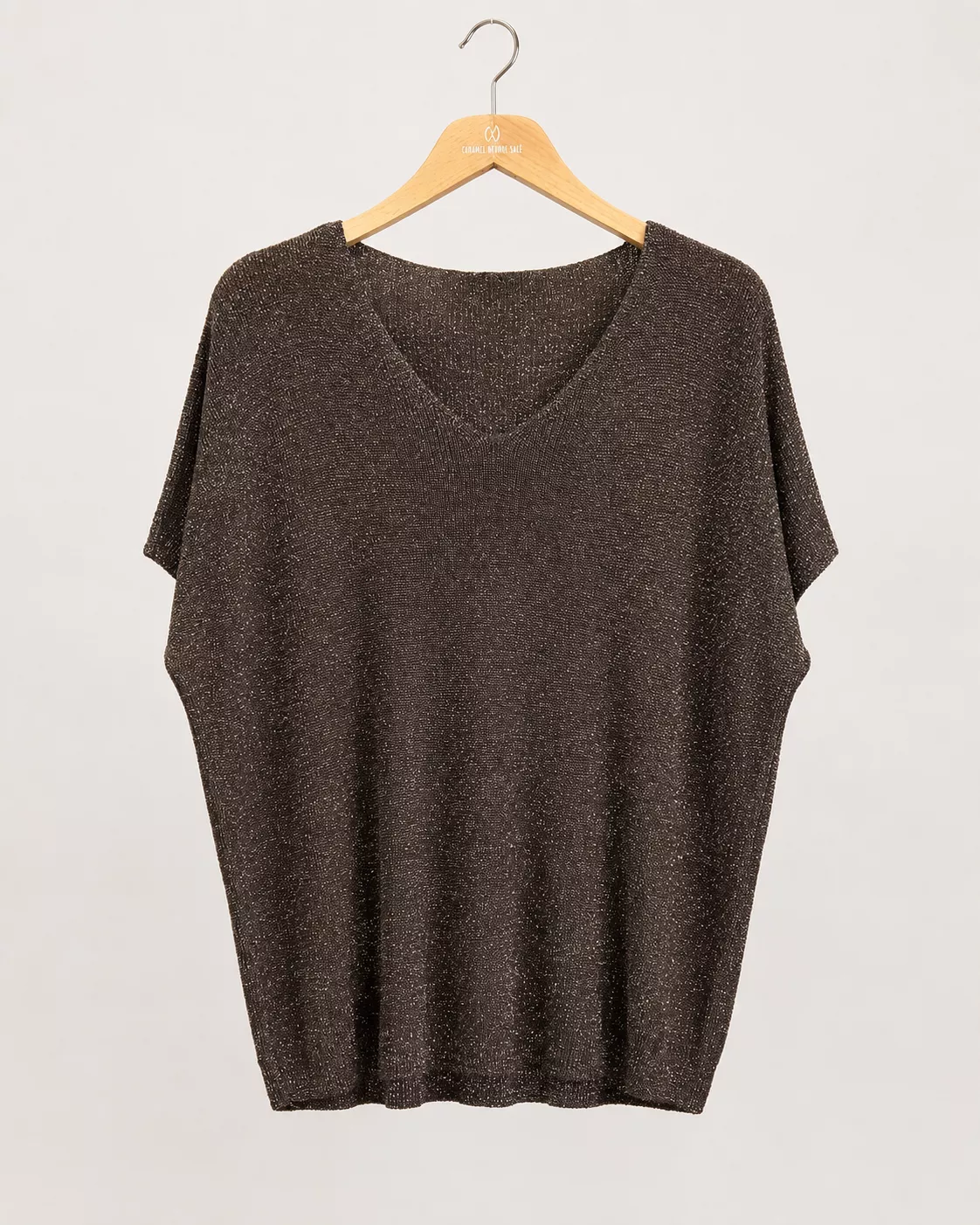 PULL ELLA À MANCHES COURTES - GRANDE TAILLE 44-46