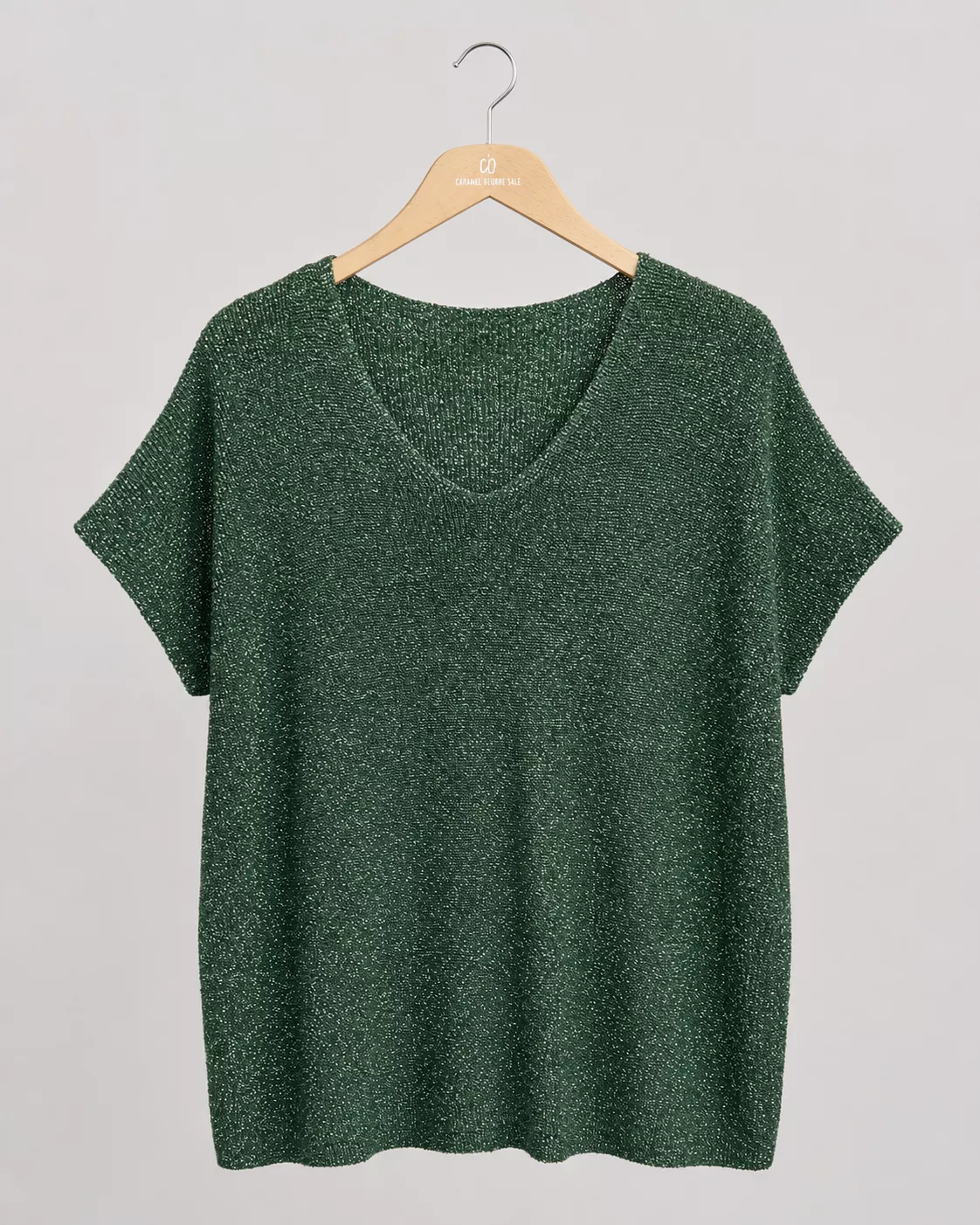 PULL ELLA À MANCHES COURTES - GRANDE TAILLE 44-46